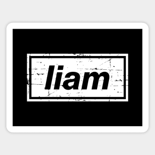 Liam - The Mancunian Indie Music Man White Magnet